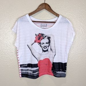 HOLLYWOOD LEGENDS Marilyn Monroe Cropped Tee